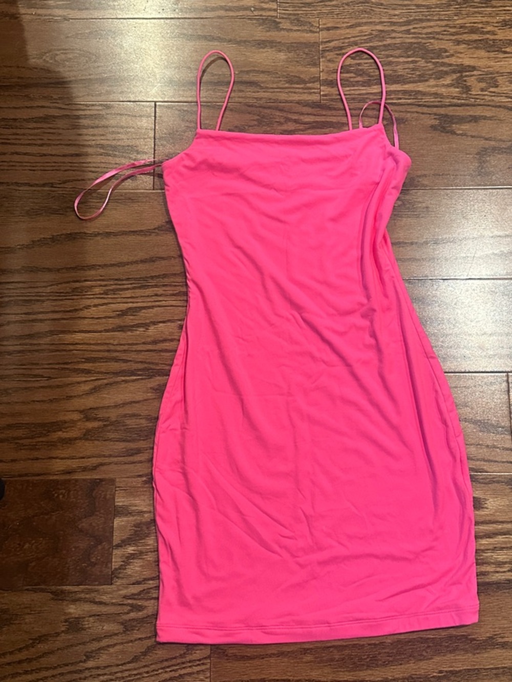 Hot Pink Spaghetti Strap Dress